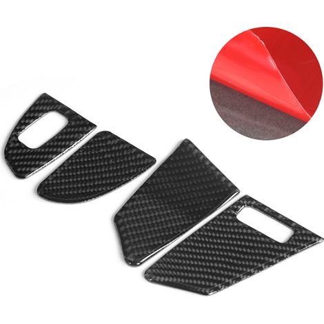 4 pièces de garniture étanche en fibre de carbone pour interrupteur de verrouillage de porte et de fenêtre, compatible avec V60 / S60 (conduite à gauche). (1/5)