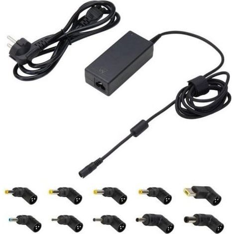 Adaptador de corriente Ewent EW3968 universal 65 W con 10 conectores