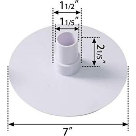 Plaque d’aspiration compatible HydroTools 8929 – Lot de 5 – Adaptateur pour skimmer – Base pour aspiration automatique