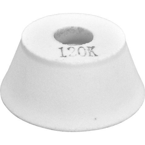 Meule à évasement en corindon blanc 120, haute résistance et durable, pour la finition des métaux durcis et outils de précision (1/5)