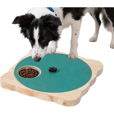 Planche à Gratter pour Chien Rotative en Bois Antidérapante avec Boîte à (1/5)