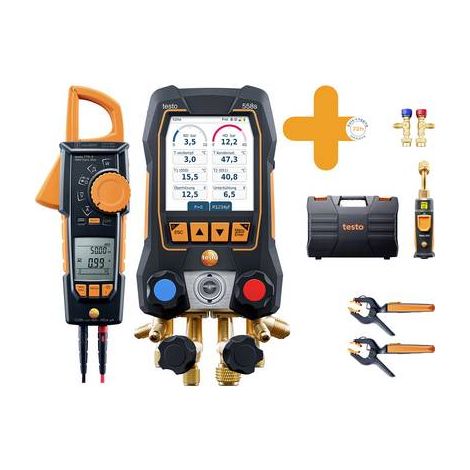 Strumento di misura elettronico Testo 0564 4558 pinza temperatura pressione