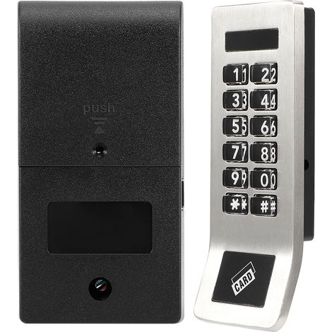 Elektronisches digitales Zahlenschloss mit digitalem Tastenfeld, Sicherheitskarte, Passwort-Türschloss für Sauna-Schließfach (1/5)