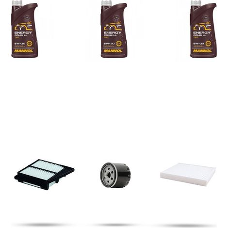 Kit tagliando 3 FILTRI e 3L OLIO compatibile con Suzuki Swift V 1.0 82kw dal 2017 (1/5)