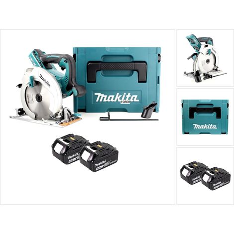 Makita DHS 710 GJ Sega circolare a batteria 36 V (2x 18 V) 190x30 mm + 2x batteria 6,0 Ah + Makpac - senza caricabatteria