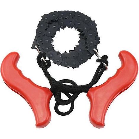 Tronçonneuse de poche portable à double sens pour la survie en extérieur, le camping et la randonnée, et la coupe du bois (1/5)