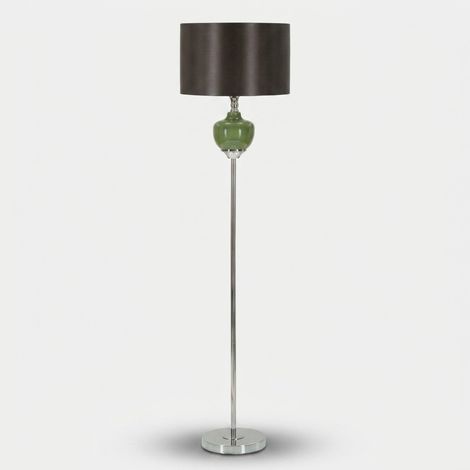 Lampada da terra in vetro e tessuto Eva One (1/5)
