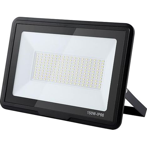 150W 15000LM IP66 Waterproof 6000K Cool White LED Floodlight for Garage, Garden, Patio, Yard (1/5)