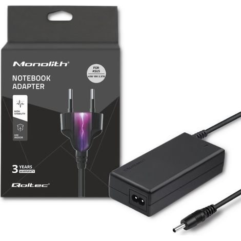 Alimentatore per laptop Qoltec Asus 45W  19V  2,37A  3,01,0  + Cavo di alimentazione (1/5)