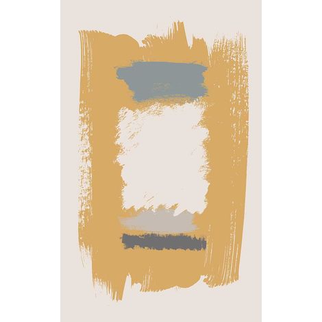Tableau Art organique Masque jaune - 50x80cm - made in France Toile imprimée (1/5)