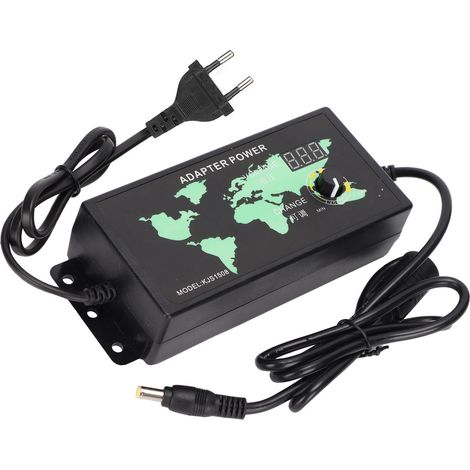 Adaptateur secteur 120 W 3 A 3-36 V, affichage numérique LED, tension et vitesse réglables, prise UE (1/5)