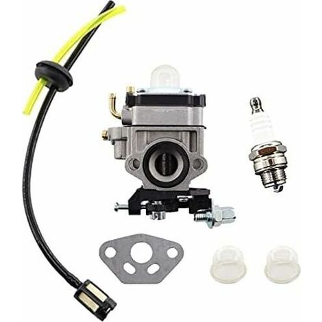 Vergaser und 11 mm Kraftstofffilter mit Zündkerze für AL-KO Alko Motorsense BC410 BC4535 BC 4125 Motor. (1/5)