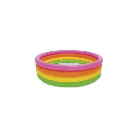 PISCINA GONFIABILE TONDA 4 ANELLI  +3 ANNI  ø cm.168x46h.  peso kg.2,6 (56441)    INTEX