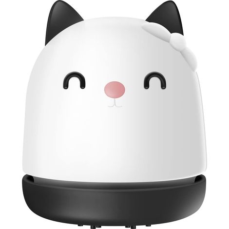 Mini aspirateur de bureau portable USB, design mignon et minimaliste, idéal pour nettoyer miettes, poussière, piano, cheveux, ordinateur, clavier et (1/5)
