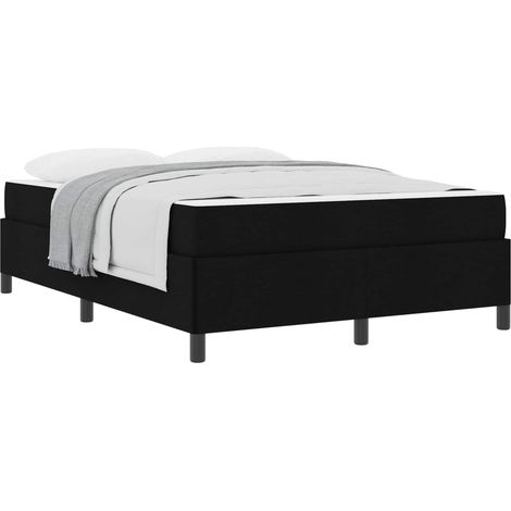 Maison Exclusive - Boxspringbett mit Matratze Schwarz 140 x 190 c