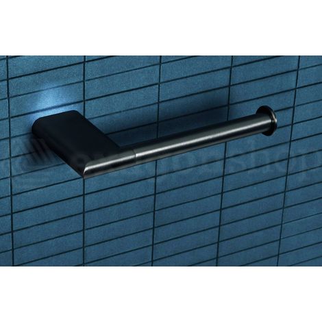 Colombo Design Mini porta rotolo destra nero opaco codice prod: B4008DNM (1/2)