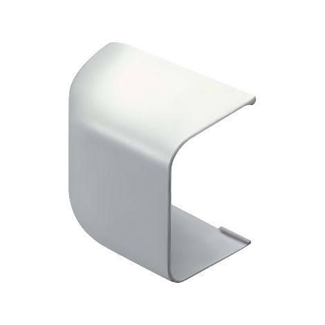 Bouchon de finition esthétique pour fin de goulotte 65 x 50 mm - blanc - First Plast