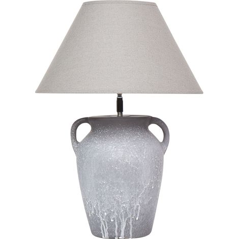Tischlampe AGEFET Keramik Grau