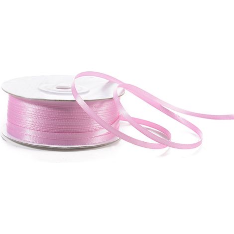 Nastro doppio raso color rosa antico, mm 3 x 100 m