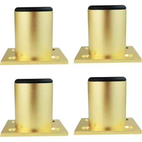 4pcs Aluminum Alloy Furniture Legs Kitchen Cabinet Legs Metal Sofa Table Height 150mm Gold