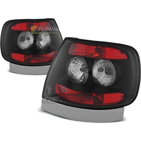 Paire de feux arrière Audi A4 94-00 berline noir-27287797 (1/2)