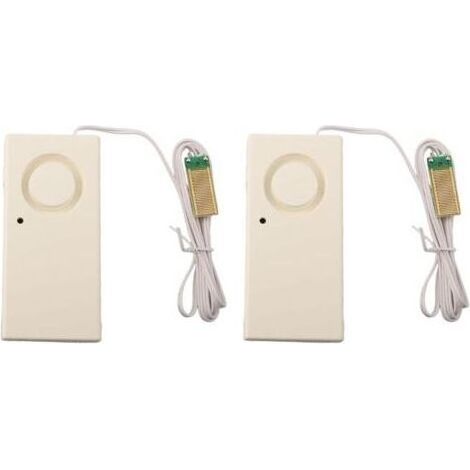 9V water alarm system with double-sided stickers for easy installation for swimming pools, kitchens and garages (1/5)
