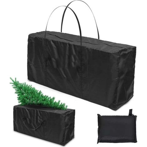 Bolsa de almacenamiento exterior impermeable de Oxford 210D, protege cojines y accesorios de jardín, ideal para Navidad, patio y balcón.