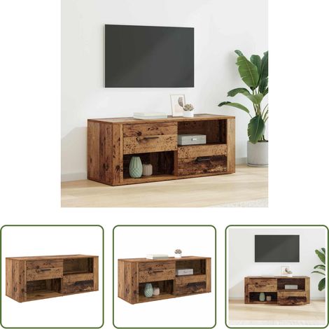Altholz TV-Schrank -  TV-Schränk Altholz 100 x 35 x 40 cm Holzwerkstoff (1/5)