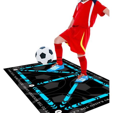 Tapis d'entraînement de football, tapis de maîtrise du football, tapis d'entraînement de football, tapis de sport de football antidérapant et silencieux, tapis d'entraînement de football pour enfants (1/5)