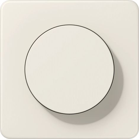 Jung Tapa con mando giratorio 1 vez, Duroplasto, Serie CD, blanco CD 1740