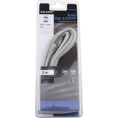 Erard - rj45 m/m-kabel - kat. 6 - f/utp - 250mhz - 2m - 722154 - 3700117221547