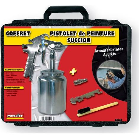 Kit di pistola a spruzzo per vernice ad aria compressa Kit-Line HVLP 1l 130-200l/min 2-3bar (1/2)