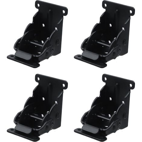 APEX Support de pied pliable en 4 pièces (0°-90°-180°), support de pied de table pliable robuste avec charnières autobloquantes et quincaillerie réglable, convient aux pieds de table/lit/bureau (1/5)