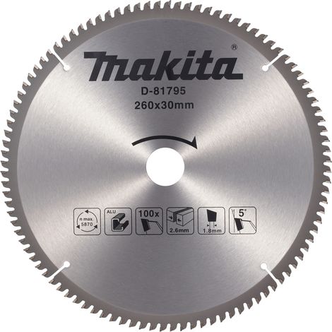 MAKITA PIŁA TARCZOWA 260x30mm 100z DO ALUMINIUM