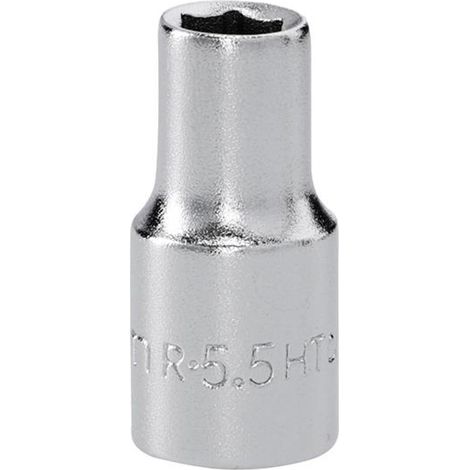 Facom R.5.5HT 1/4in Drive 6-Point Standard Socket 5.5mm