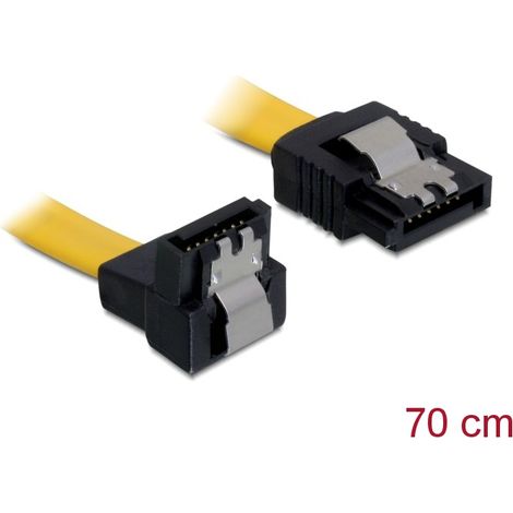 CABLE SATA 70 CM CODO ENG.METALICO