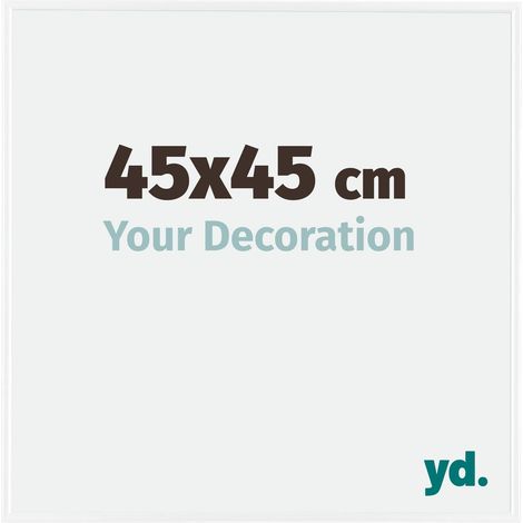yd. - Cadre photo 45x45 - Blanc Brillant - Plastique - Evry