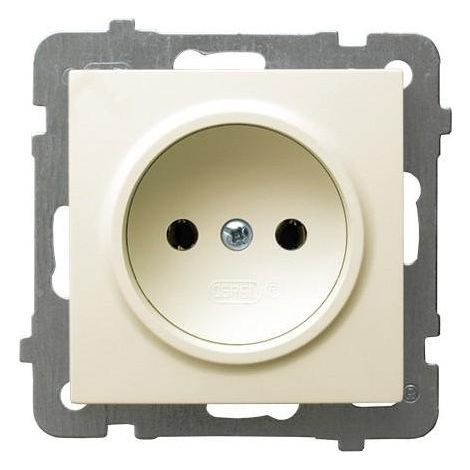 Enchufe único AS b/u ecru GP-1G/m/27