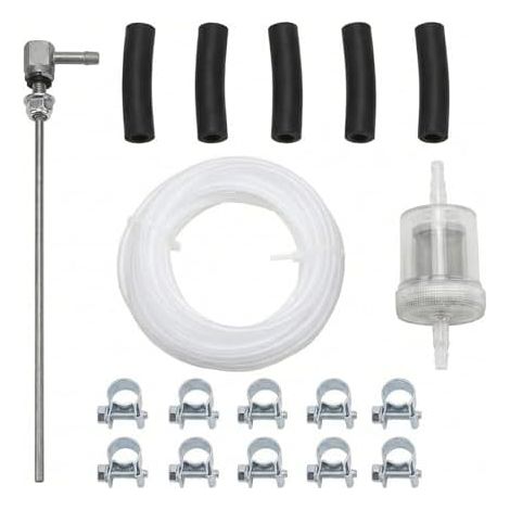 Kit de Tuyau Chauffage Carburant 18 Pièces, kit complet chauffage diesel avec tuyau retour gasoil, filtre, accessoires voiture pour véhicules, camping car et bateaux - (1/5)