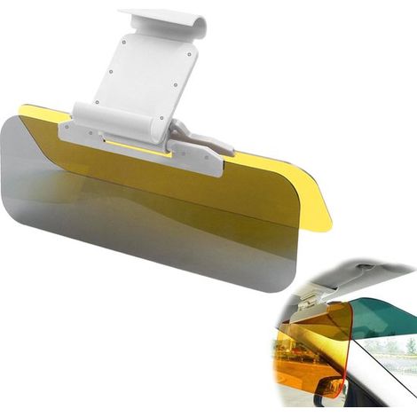Parasole per aletta parasole 2 in 1 per giorno e notte Estensione aletta parasole Aletta parasole per auto per la guida diurna e notturna Protezione solare con