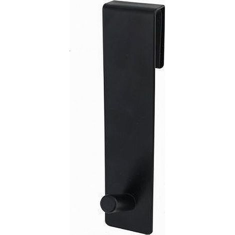 Gancio Per Box Doccia Appendi Asciugamano Accappatoio Bagno 4x13.5 Cm Nero 87769 (1/5)