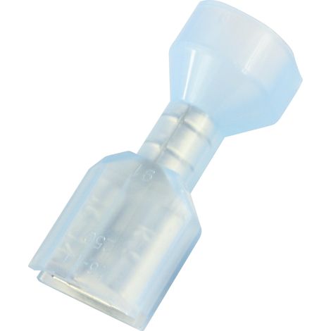 Cosse faston RS PRO, 1.5 2.5 mm², 16 14 AWG, Isolé, Bleu