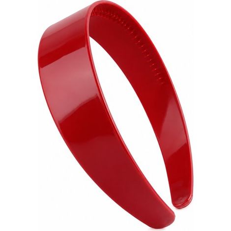 Serre-tête large à dents en acétate, antidérapant et confortable, design écaille de tortue rétro pour femme, accessoire cheveux, rouge (1/5)