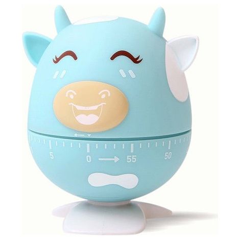 Minuteur compact léger et mignon, minuteur portable multifonction bleu pour cuisine et étude (1/2)