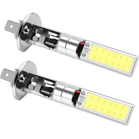 2x H1 Xenonweiß 6000K 7,5W COB LED SMD Tagfahrlicht Nebelscheinwerferlampe