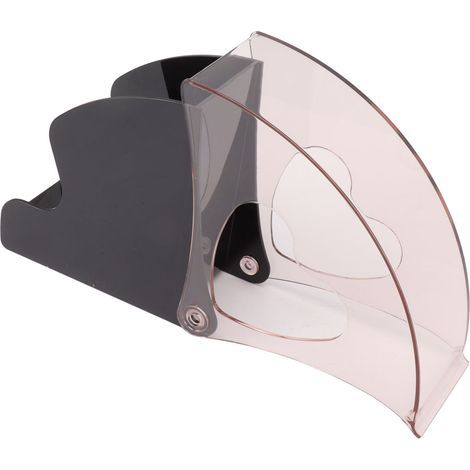 Coffee Filter Holder Storage Coffee Filter Paper Dispenser Rack with Dustproof Cover for Cafe Office Black (1/4)