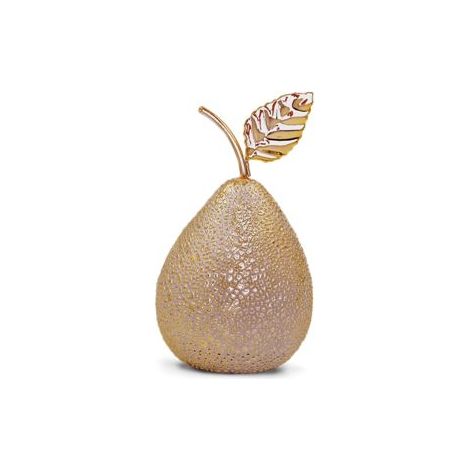 Decorazione Arredo Casa Oggettistica Pera Oro Piccola 14 cm (1/2)