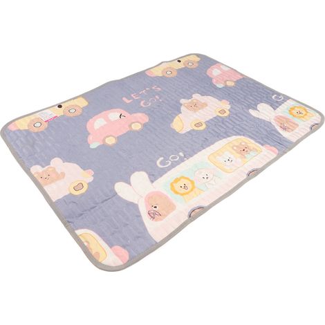 Alèse imperméable en coton 5 couches, motif adorable, pour enfants, femmes et animaux de compagnie, 70 x 100 cm (1/5)