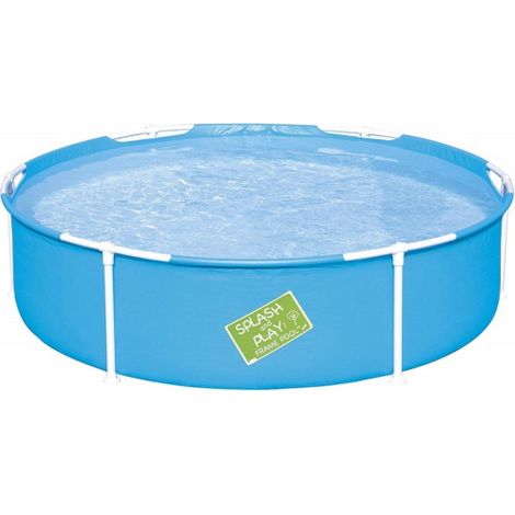 Bestway 56283 piscina Steel Pro Frame rotonda 152 x 38 cm pareti laterali in PVC e poliestere con telaio metallico 580 L blu (1/3)
