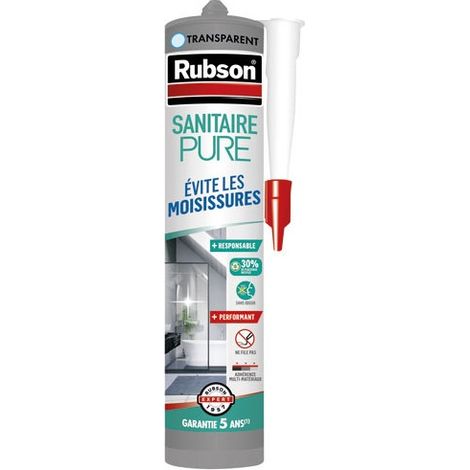 Sigillante sanitario puro per cucina e bagno RUBSON trasparente 280ml Rubson